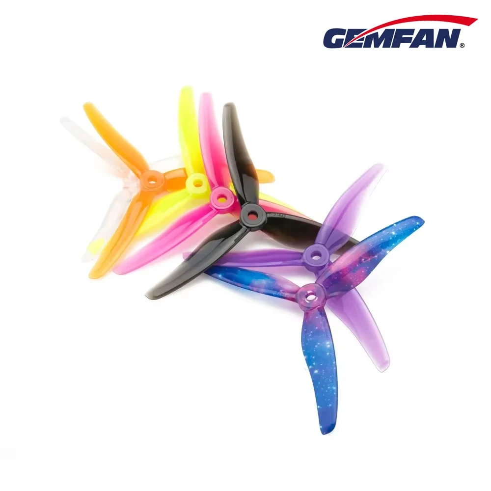 Gemfan Hurricane 51433 5.1X3.5X3 3-Blade PC Propeller for RC FPV Racing Freestyle 5inch 5.1inch 4S 6S Drones 2206 2207 2306