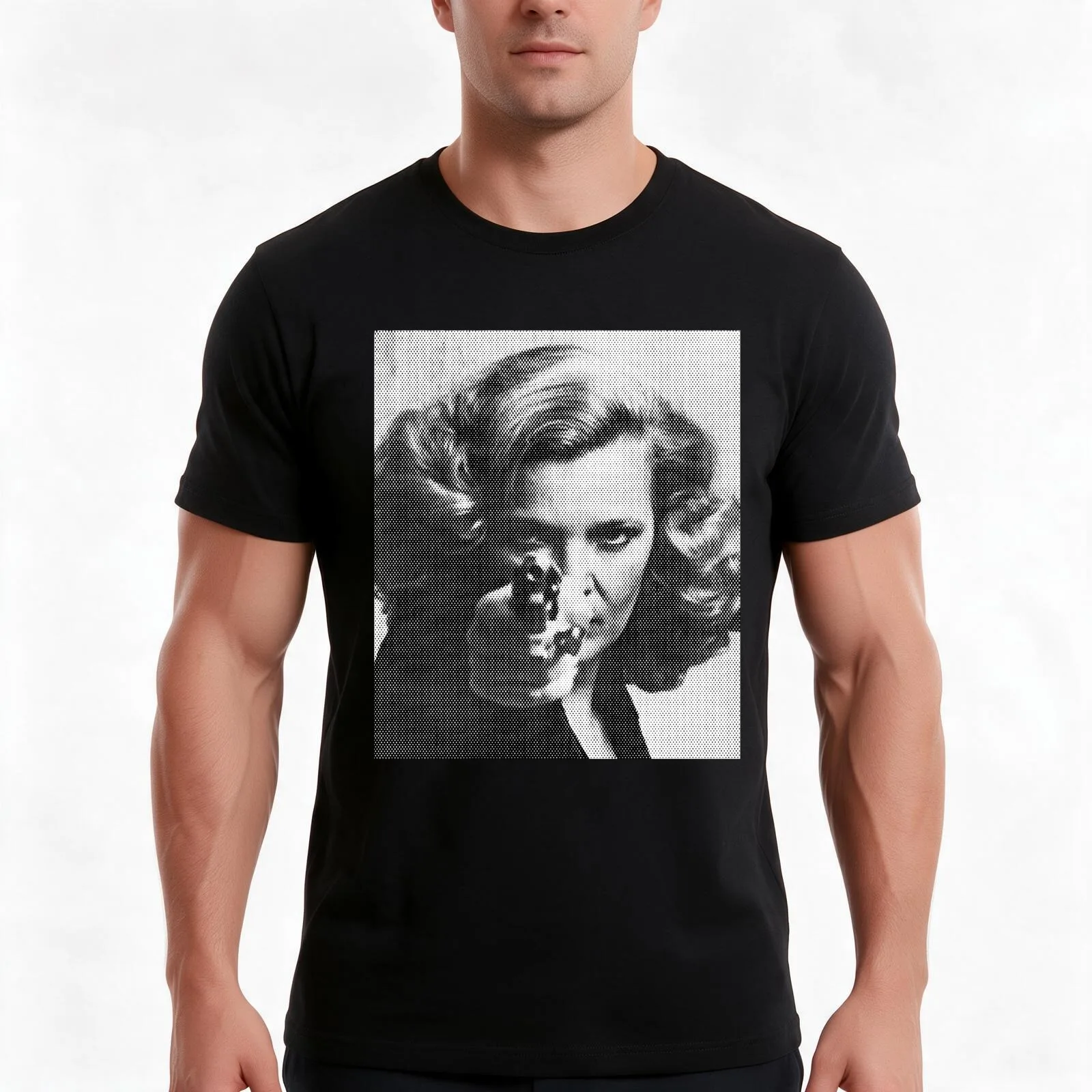 Gena Rowlands Portrait In Black _amp_ White T-Shirt Summer Casual Cotton Tee Oversized Streetwear Tops Vintage Graphic Print