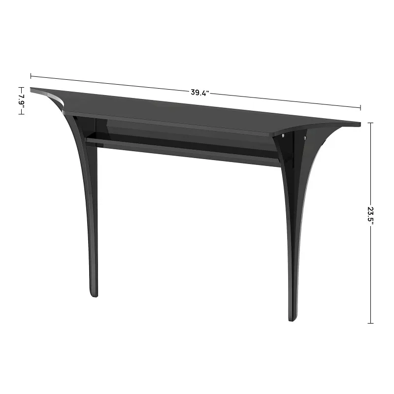 

Acrylic porch table double ins wind suspension narrow table light luxury high sense wall rack