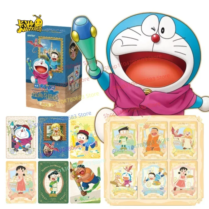 

KAYOU Genuine Doreamon Collection Cards for Boys Girls Animated Character Classic Paintings World Wonderful Adventure Cards Gift