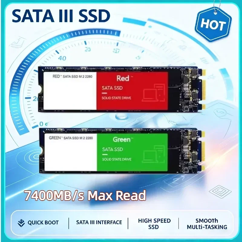 M2 2280 SATA NGFF SSD 500GB 1TB 2TB High Speed SSD  Internal Solid State Hard Disk Internal Drive for Notebook Laptop Desktop