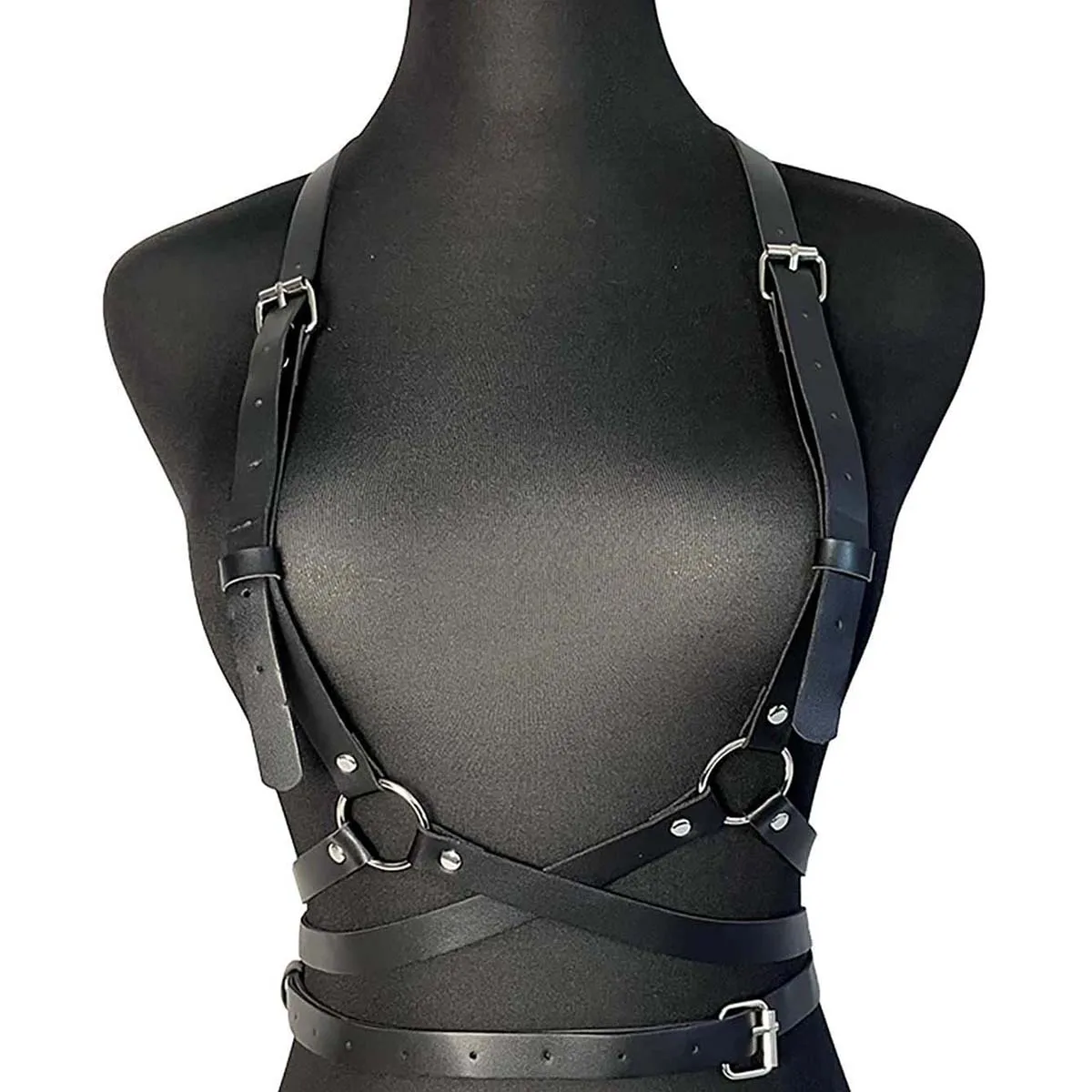 Fashion Harness Belt Leather lingerie Body Harness Corset Suspenders for Women Gothic Fetish Clothing Harness Women Accessories