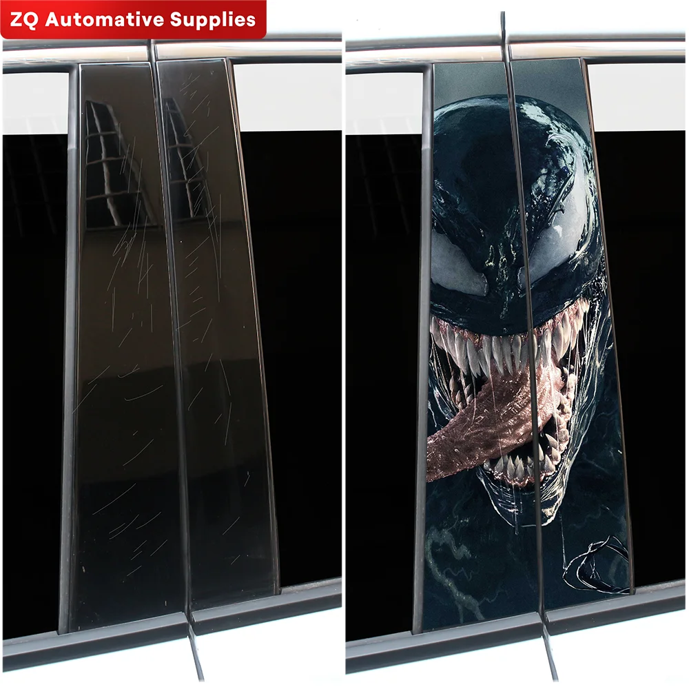 Venom Car Graffiti Stickers Auto B Pillar Waterproof Cool Decoration Cover Scratches Sunscreen Car Doors Pillar Vinyl Decals