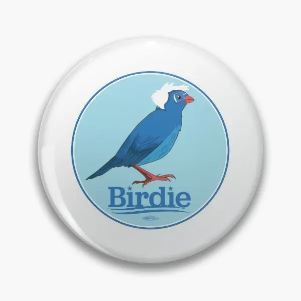 Birdie Sanders  Soft Button Pin Collar Hat Metal Badge Women Funny Cute Decor Fashion Cartoon Brooch Gift Clothes Creative