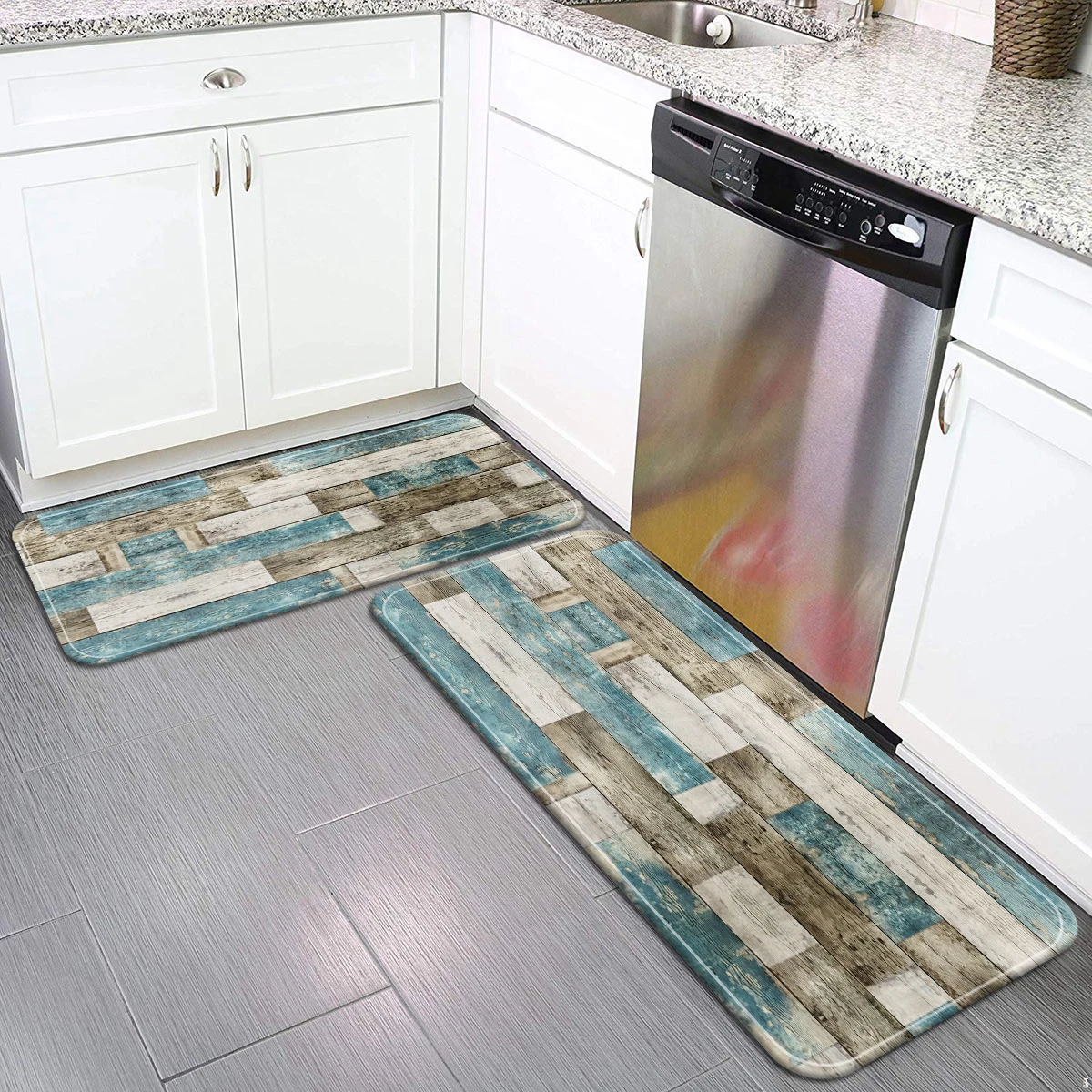 1pc Home Bedroom Kitchen Non-slip Floor Rug, Absorbent Anti-fouling Door Mats