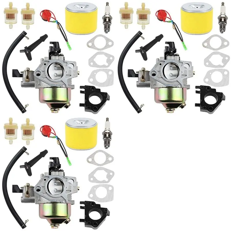 

3X Carburetor For Honda GX340 GX390 13HP 11HP Toro 22308 22330 Lawnmower Water Pumps, Replaces 16100-ZF6-V01