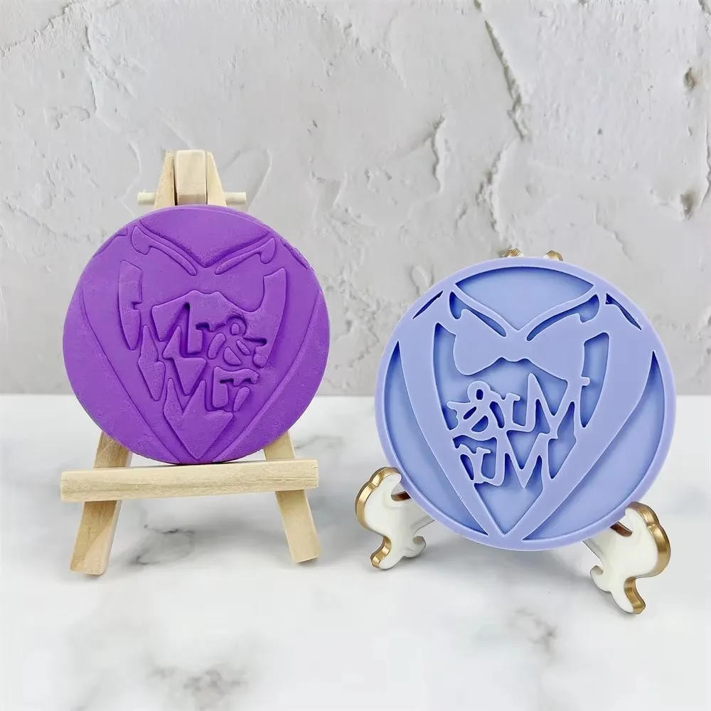 Happy Valentine\'s Day Cookie Stamp Wedding Party Love Word Biscuit Embossing Moulds Fondant Sugar Icing Cake Decorating Tools