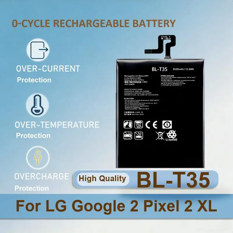 BL-T35 Handy-Akku für LG Google 2 Pixel 2 XL, echte Kapazität