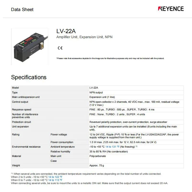 LV-22A New Original KEYENCE Digital laser displacement sensor, in stock, welcome to consult.