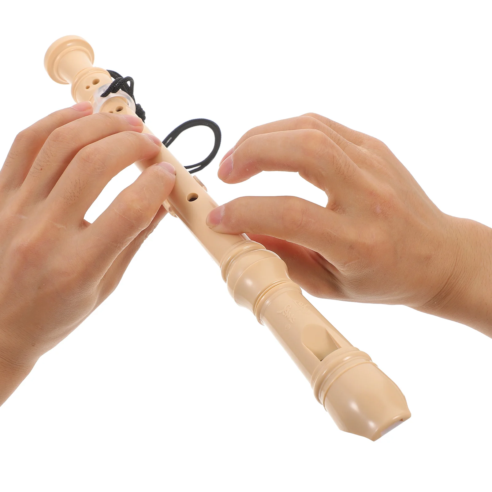 

8 Hole Clarinet Flutes Musical Instrument Recorder Abs for Kids Pull-through Cleaning Cloth Beginners Toddler