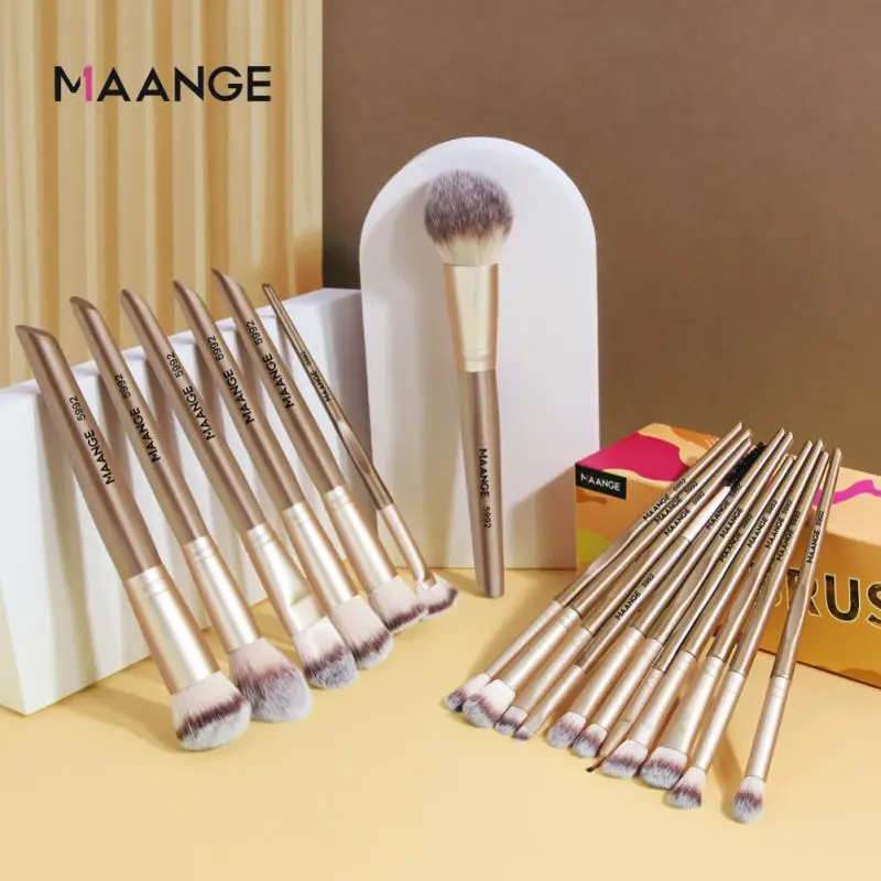 Makeup Brushes Set Black/Champagne Professional With Natural Hair Foundation Powder Eyeshadow Make Up Brush Beauty Tools