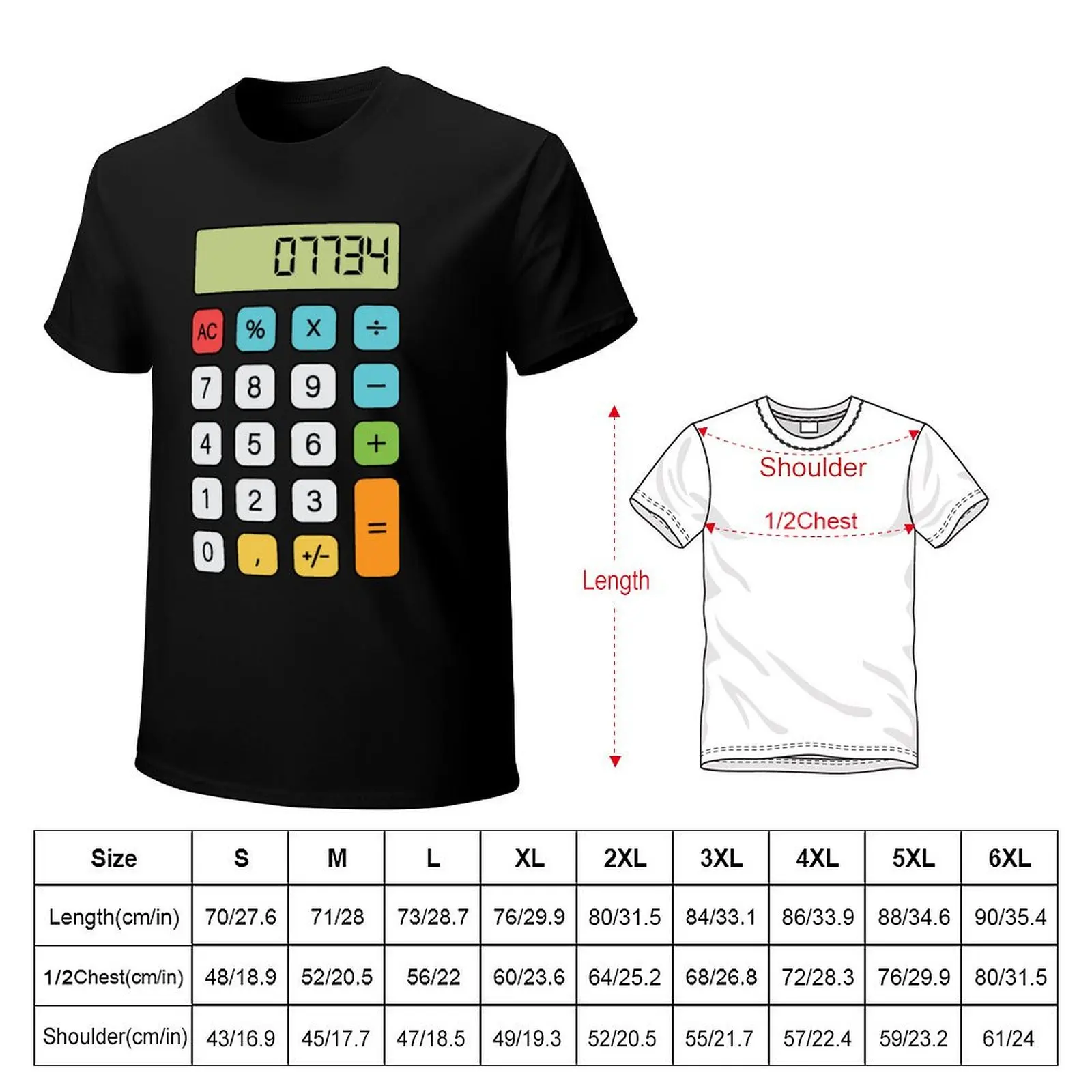Hello Calculator T-Shirt Soft Anti-Shrink Cotton Tee