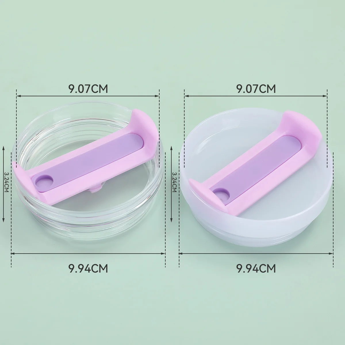 Sealing Splash Spill Proof Replacement Lids for Stanley 40 Oz Tumbler with Handle Cap Quencher H2.0 40oz Mug Cup Accessories