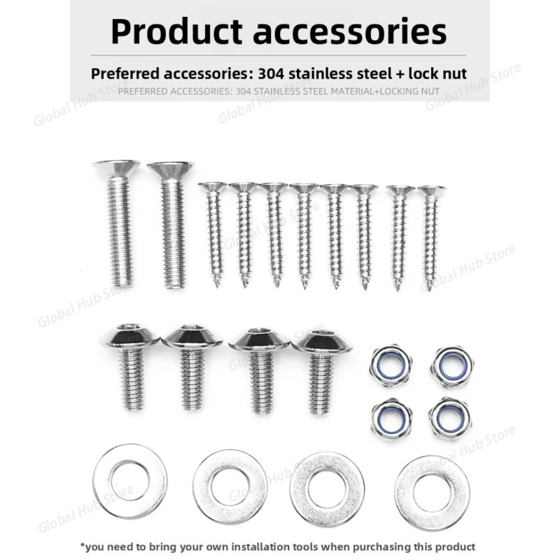 Suitable for Modifying The Stainless Steel Spotlight Bracket and Spotlight Installation Base Plate Accessories of KymCO AK550 view 5
