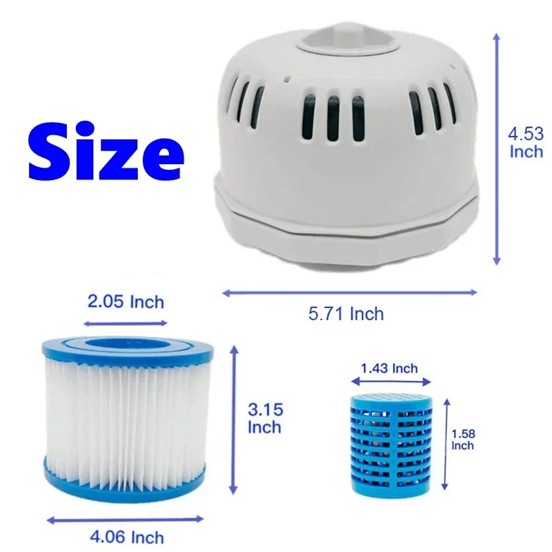 P6653 L003 Replacement Swimming Pool Filter for Bestway Flowclear Size VI SI Filter Cartridge Lay-Z-Spa Miami Vegas Palm Spring