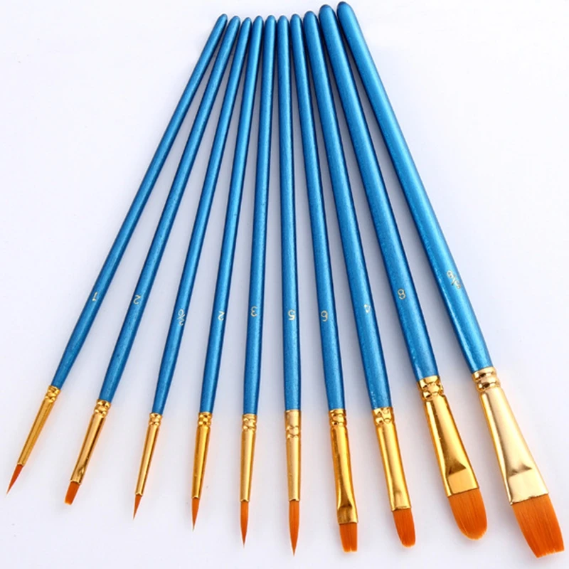 

10 Pack Paint Brushes for Acrylic Painting Small Paint Brush Set Watercolor Brushes Oil Paint Brushes Detail Paintbrushes Face P