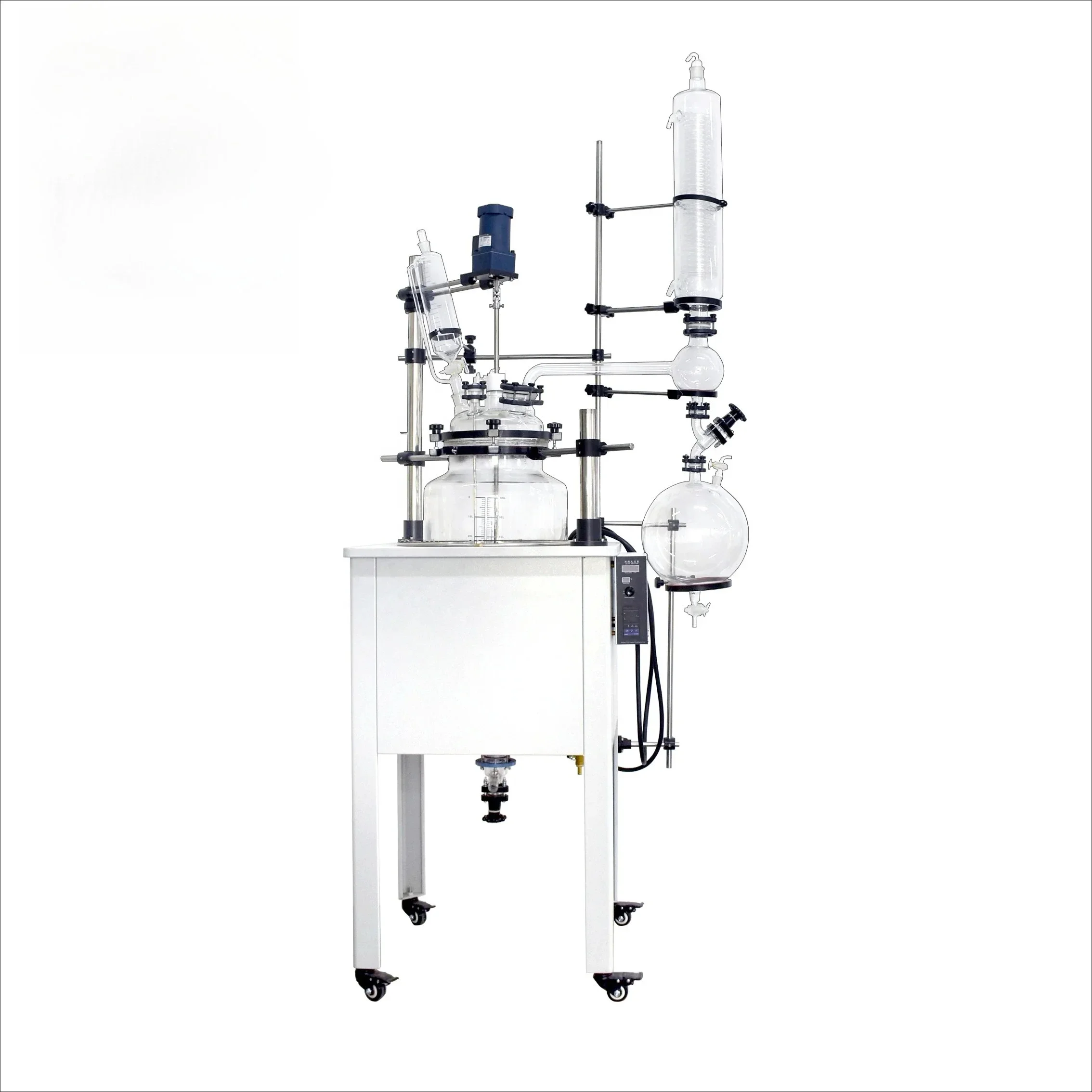 

50 Liter Laboratory Equipment Double Layer Glass Chemical Reactor Jacketed Glass Reactor