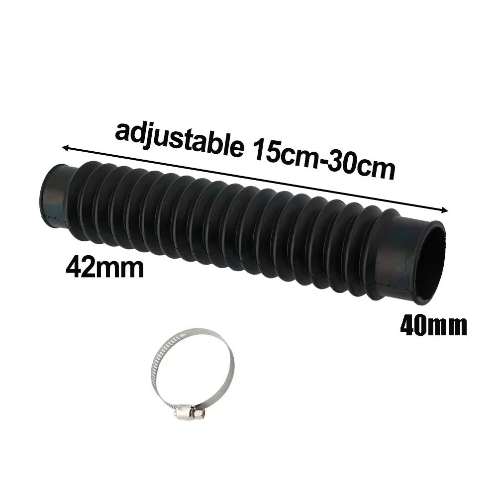 Motorcycle Air Filter Hose Tube Car Air Filters Accessories Air Filter Intake Cold Air Ducting Feed Hose Retractable 15-30cm
