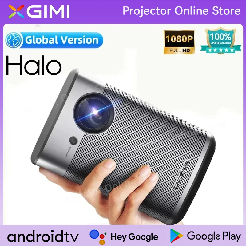 XGIMI Halo Mini Portable Projector Android Wifi Full HD 1080P Global Version Screenless TV With 17100mAh Battery 3D Home Cinema