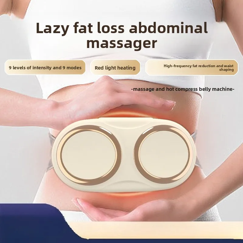 Portable Heating Vibration Plate Massage Belt Hot Compress Abdominal Fat Burner Belly Slimming Home Sports Fitness Equipment