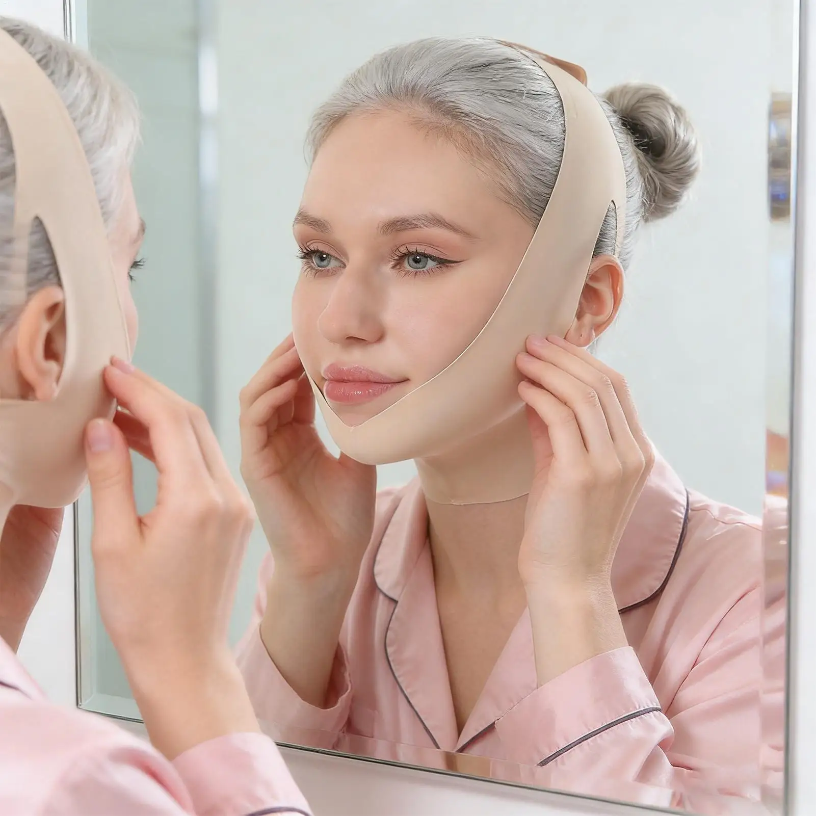 Face V Shaper Facial Slimming Bandage Relaxation Lift Up Belt Shape Lift Reduce Double Chin Face Thining Band Massage Hot Sale