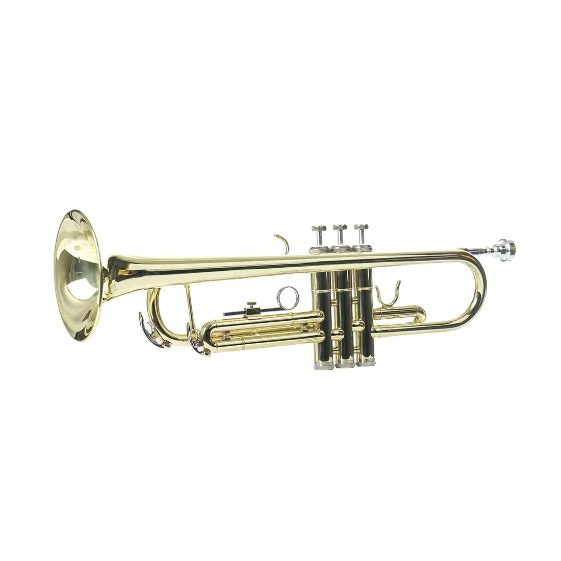 Hot-selling wholesale instrument playing B-flat brass practical exquisite gold trumpet