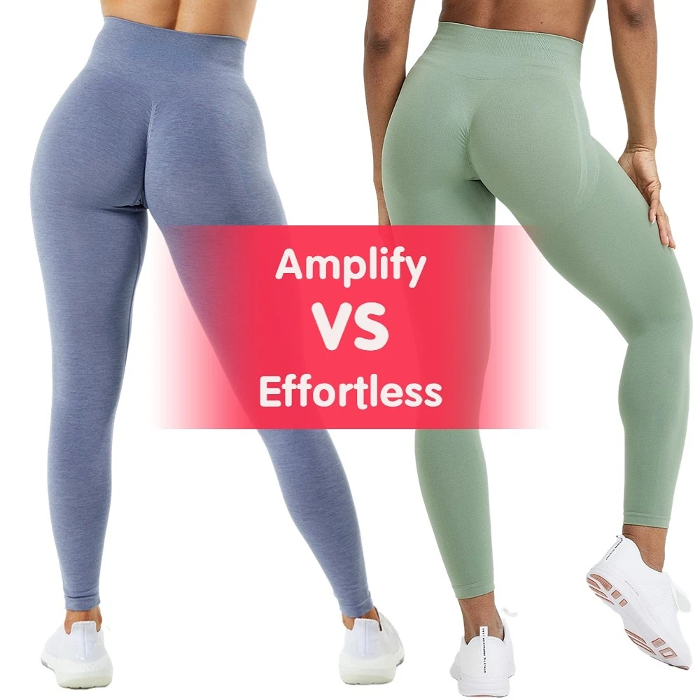 Amplify leggings sem esforço para as mulheres empurrar para cima espólio legging scrunch butt estiramento workout gym calças de fitness sem costura