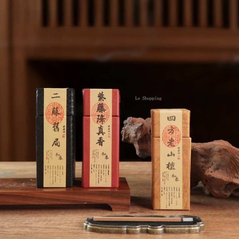Square Incense Stick/sandalwood Ambergris Jiangzhenxiang  Pear Tent  Hotel Yoga Purification of Air Removal of Odor Joss Stick