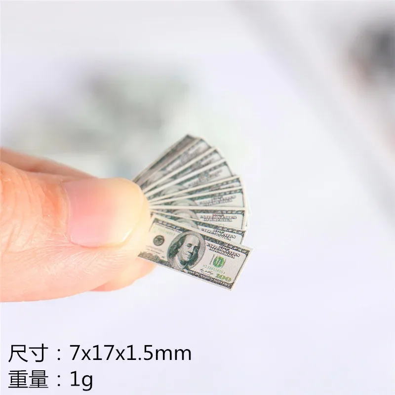 أوراق نقدية لتذكرة الدولار المزيف باليورو ، دعامة دمية ، عملة صغيرة ، نموذج الأوراق النقدية ، الدعائم المصغرة للأطفال ، لعبة الديكور الخيالي ، 10 * *