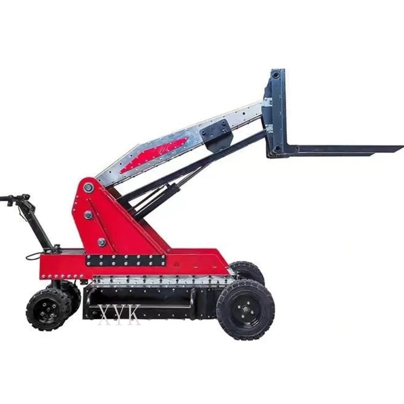 Hand Push Remote Control Forklift Hydraulic Wheel Warehouse Pallet Stacker Lifting Loading Unloading Handling Cart