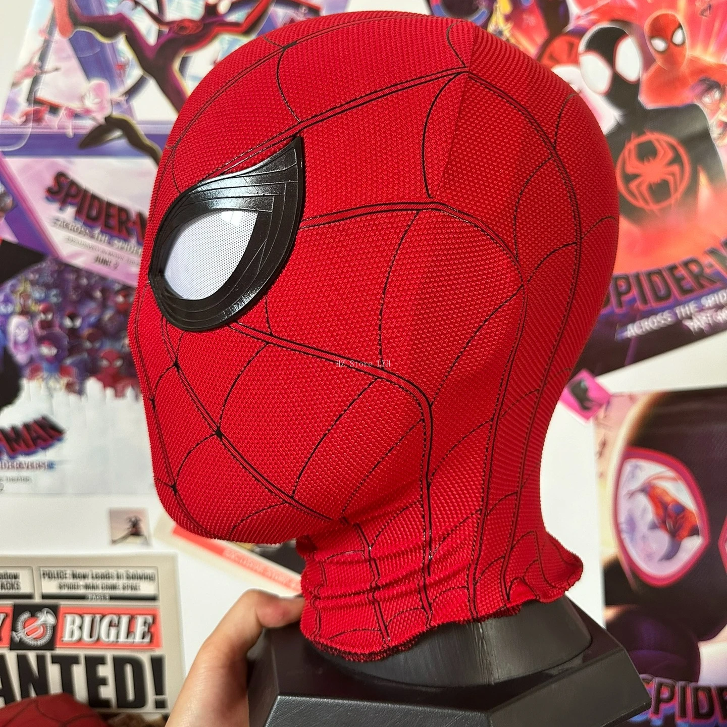 Marvel Customized Holland Spider-Man Mask 3D Printing Shaping Shell➕ Magnetic Eyes➕ Silk Screen Mask Fabiric Movie Restoration