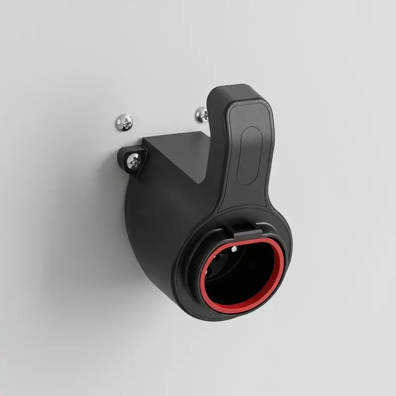Versatile EV Charger Holder Wall Mount Bracket Sturdy Stand for Electric Car Charging Cables in Home Garage Setting