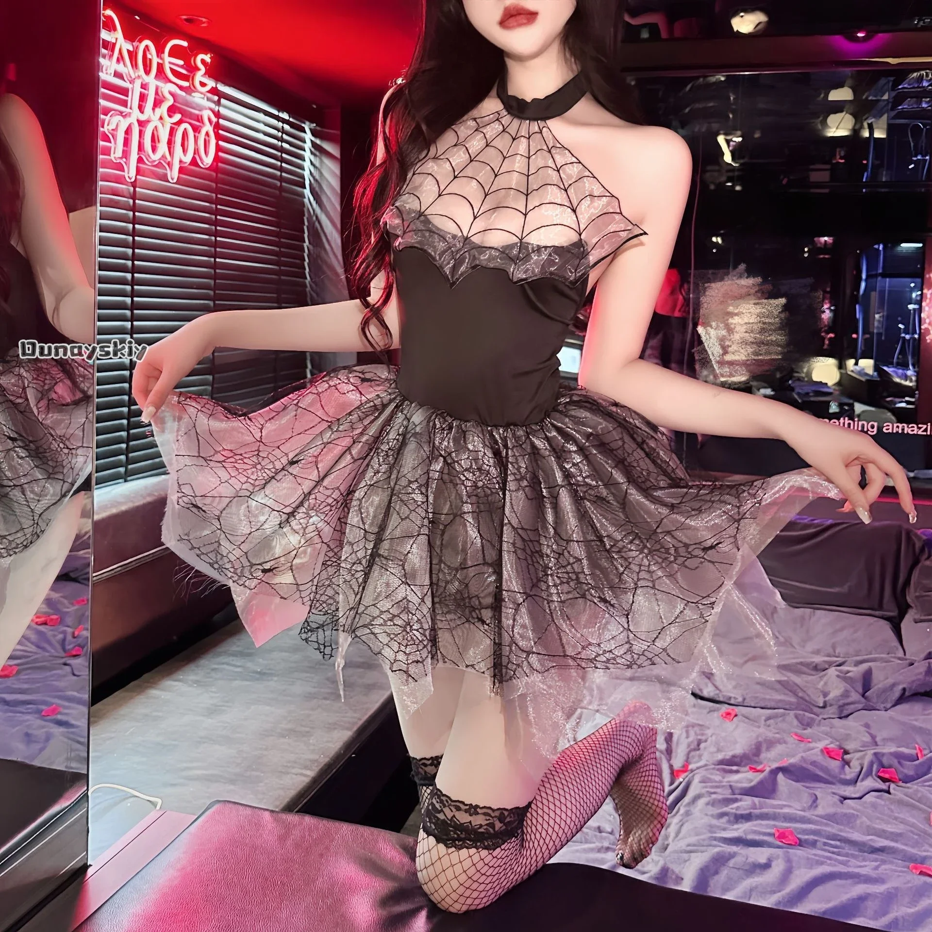 

Косплей Готическая Лолита Хэллоуин Ведьма Косплей Костюм Сексуальный Аниме Костюм Маленький Дьявол Платье Без Рукавов Женщины Хэллоуин Ролевая Игра U