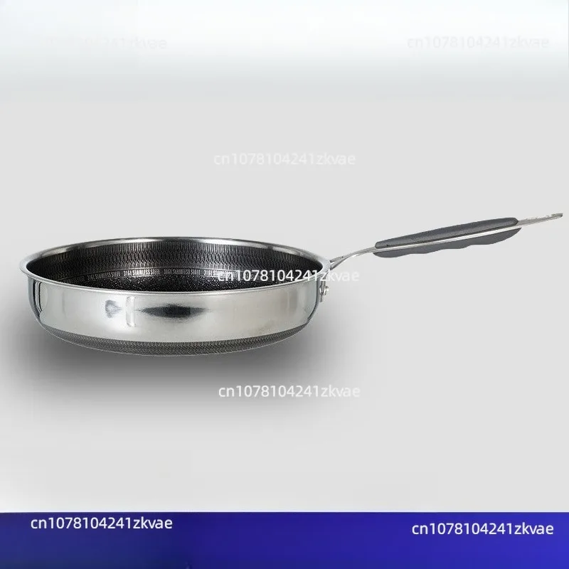 316 Stainless Steel Frying Pan Non-stick Pan Household Pan Frying Steak Induction Cooker