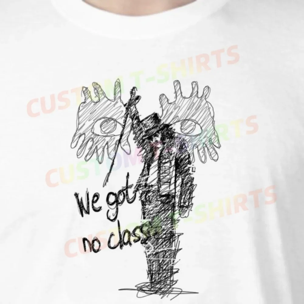 

227 7_Alice_Cooper Fans' comic-style hand-drawn pattern T-shirts for both men and women in summer