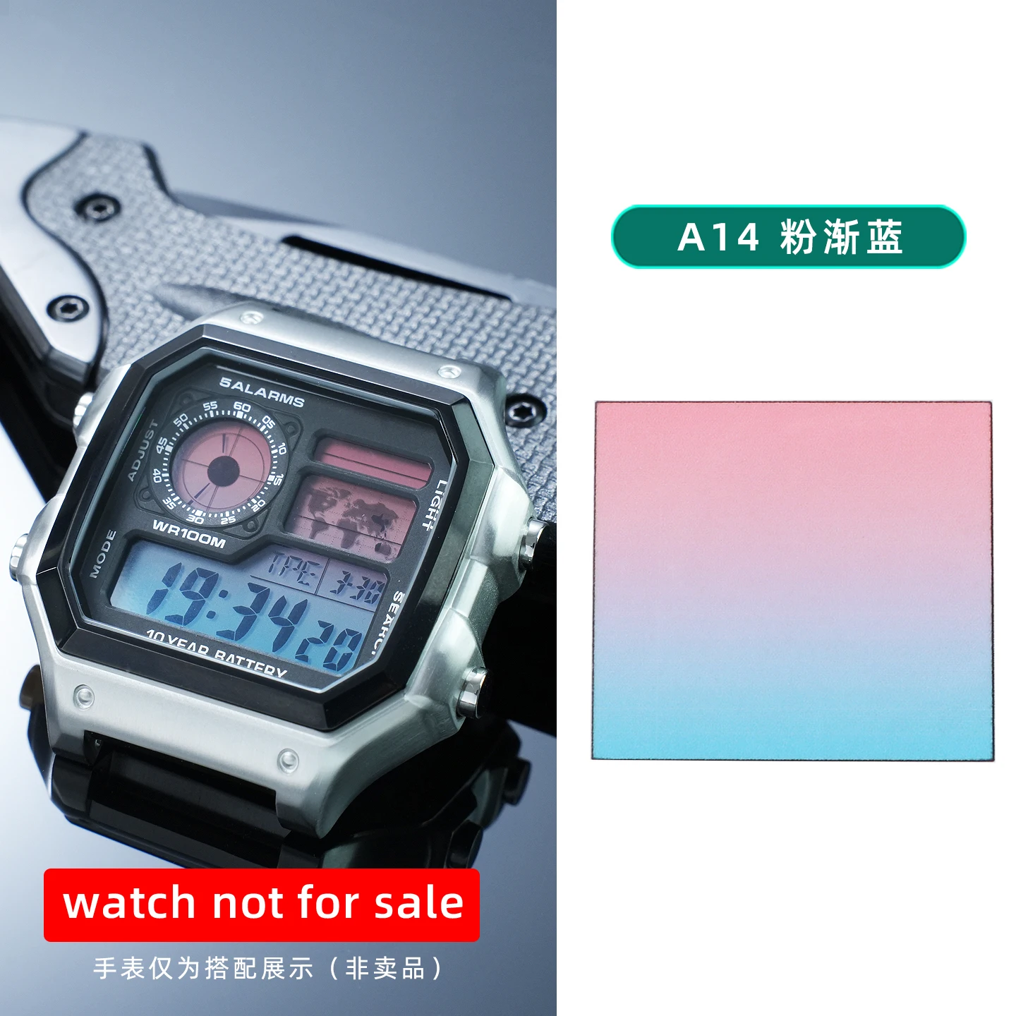 AE1200 Bildschirm-Farbwechsel-Aufkleber für Casio 3299 AE-1200 AE1300 DIY Ins-Style Bildschirmfarbe HD-Folienaufkleber Modifikationszubehör
