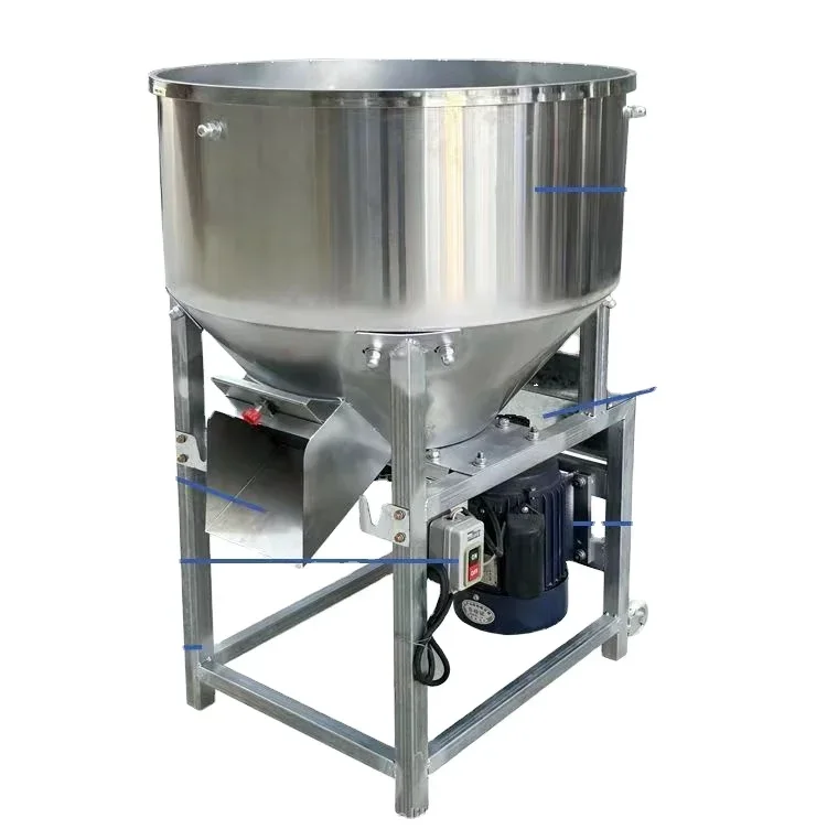 multifunctional Vertical Stainless Steel Poultry Feeding Mixer animal chicken cattle feed mixer and grinder machine automatic