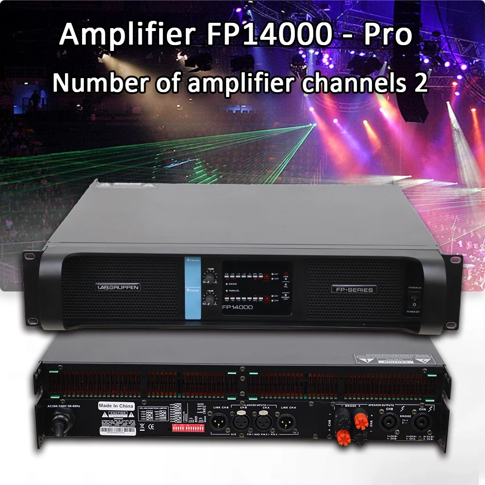 

Professional 2500W 14000q 4 Channel Power Amplifier Class TD Line Array Amplificador Powerful Audio Profesional Stage DJ