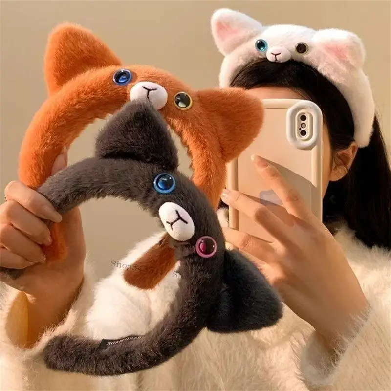 CATOON CATS BANDBABA CAIXO ACESSORIO FACOS RESPONDIÁRIOS LAVAGEM CABELO PARA MULHER GIRL DIAY EDIA E COSPLAY PARTE H7EF