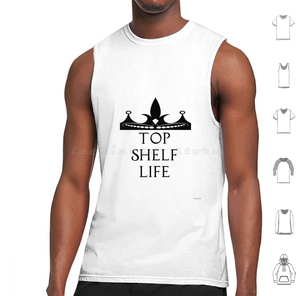 Top Shelf Life-Black Tank Tops Print Cotton Topshelf Mmj Mj Topshelflife Succes…