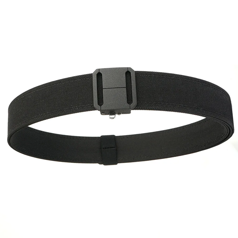 حزام خصر سميك تكتيكي مزدوج الطبقة من العلامة التجارية TUSHI للرجال حزام خصر من النايلون 3.8 حزام خصر مسدس بإبزيم أوتوماتيكي عريض #5