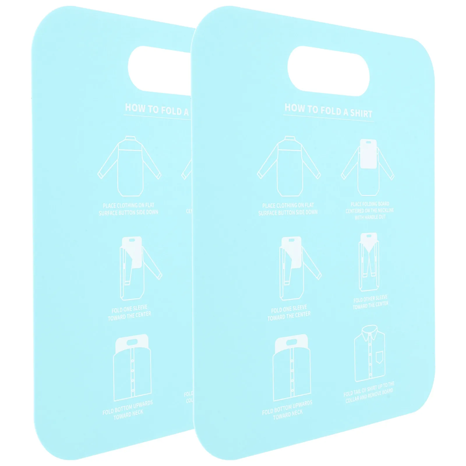 2Pcs Clothes Folding Board Lightweight Portable Foldable Shirt Folder for Home Travel Easy Fast T Shirt Folding Tool Organizer