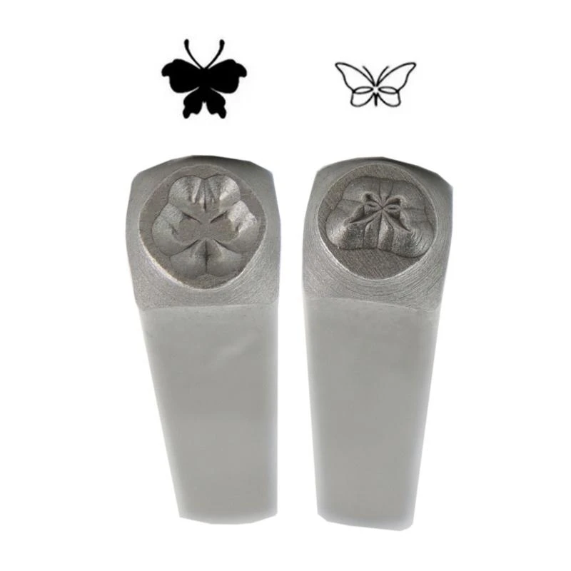 قطعتان من المجوهرات السندان السندان المعدات المحددة لنحت أنماط مميزة على النحاس الفضي والمواد الأخرى