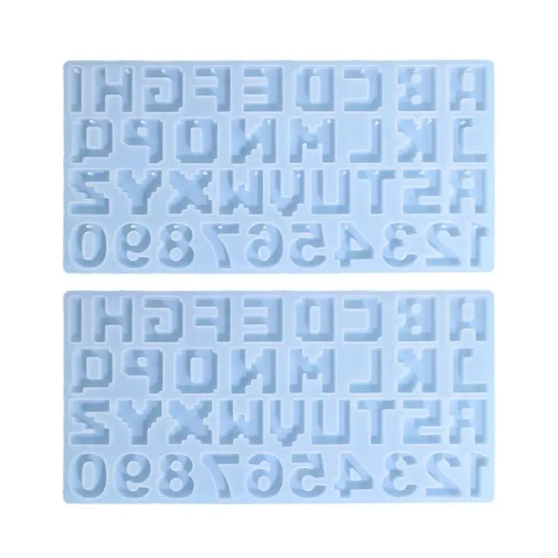 H9ED Pixel Alphabets & Number Mold for Jewelry Making Findings Supplies Accessories