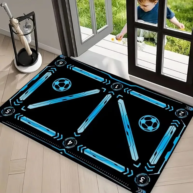 Football Sports Door Mat Sports Training Area Rug Daily Home Decor Carpet Soft Non-slip Floor Mat for Entrance