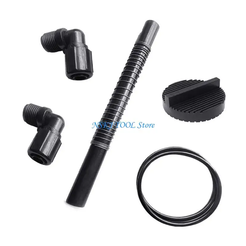 مجموعة استبدال وحدة تغذية الكلور الكاملة L8RC لحمامات السباحة تتضمن تركيبات صامولة خرطوم زنبركية وحشية