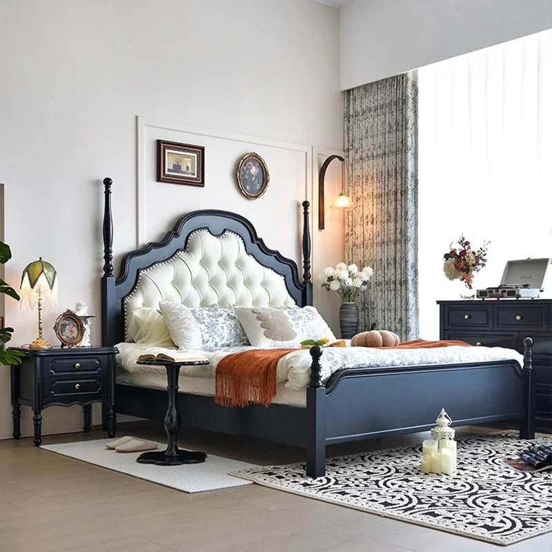 

Girls Design Bed Bedroom Luxury Double Modern Massage Bed Platform Sleeping Frame Storage Letto Matrimoniale Unique Furniture