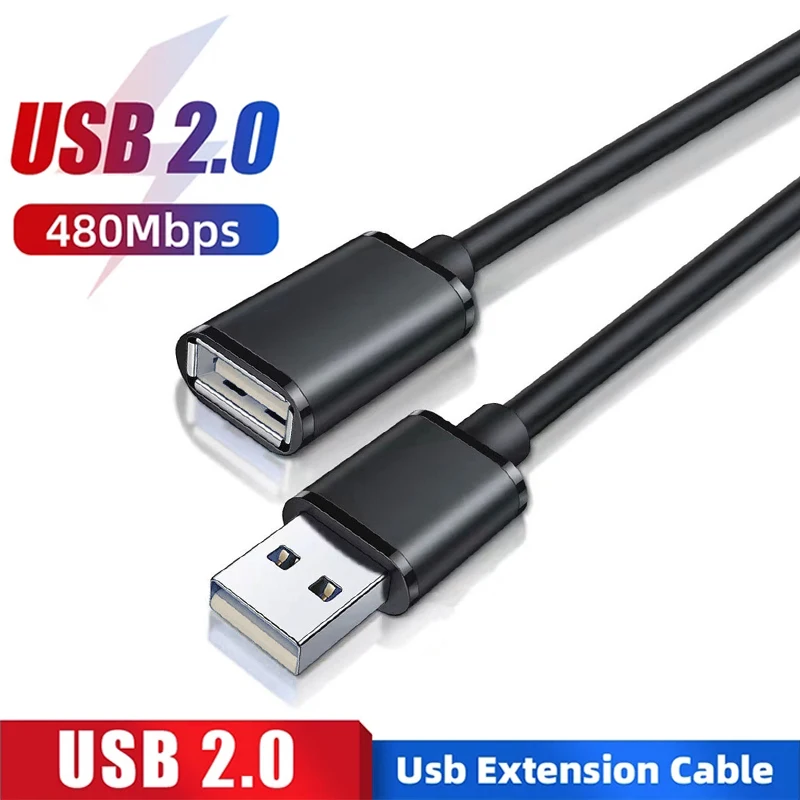 USB 3.0 Extension Cable USB 2.0 Data Cable For Laptop TV SSD Mobile Hard Disk Male to Female Connector USB Extension 2m 3m Cord