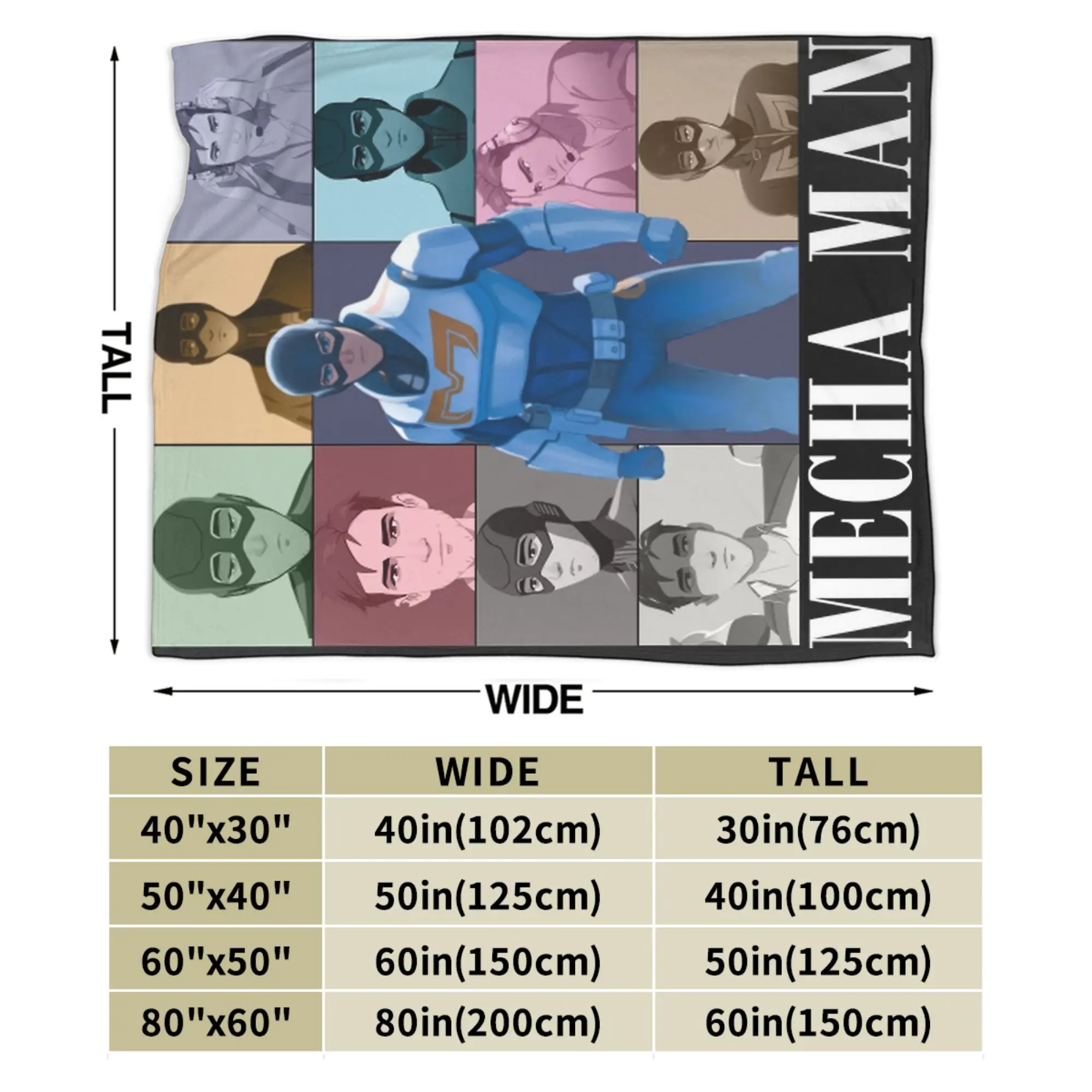 إرسال لعبة Mecha Man Eras جولة البطانيات الفانيلا ربيع الخريف تنفس سوبر لينة رمي بطانية للسرير سيارة الفراش يلقي #6