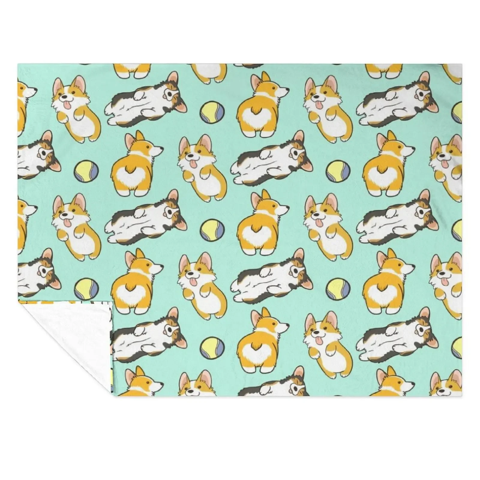 

Corgi set Throw Blanket heavy to sleep warm winter Sofa Luxury Designer Blankets